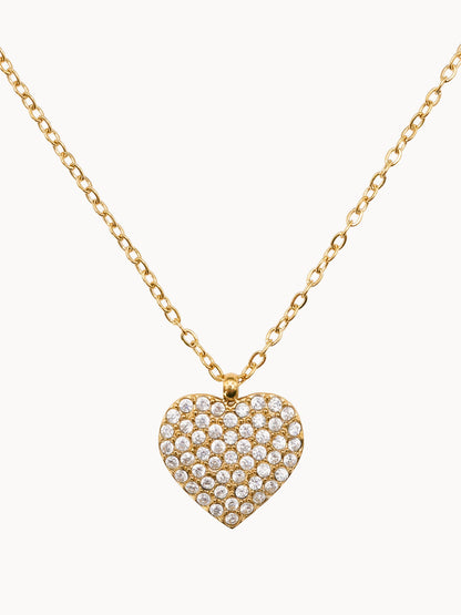 Collana Cuore Full Pavé