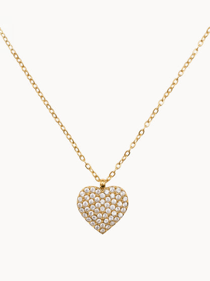 Collana Cuore Full Pavé