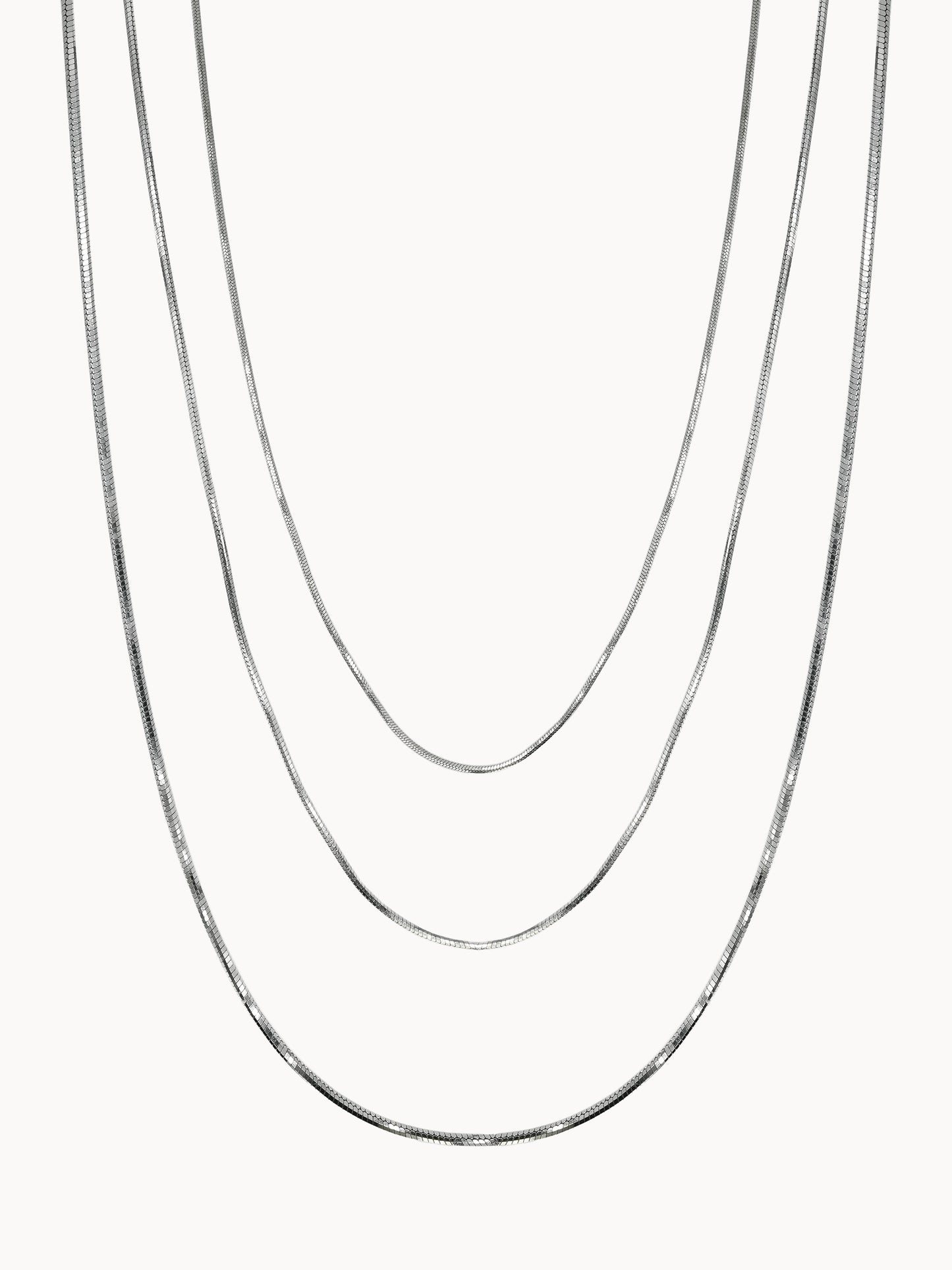 Collana Triple Snake Ottagonale
