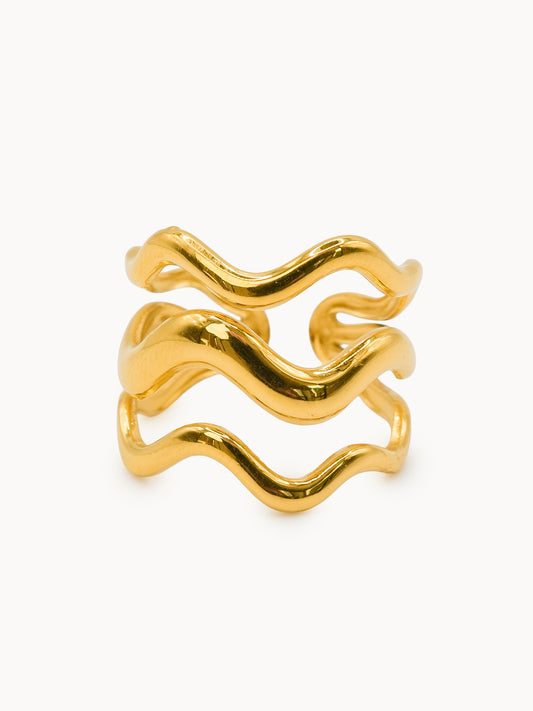 Anello Triple Wave
