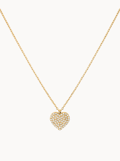 Collana Cuore Full Pavé