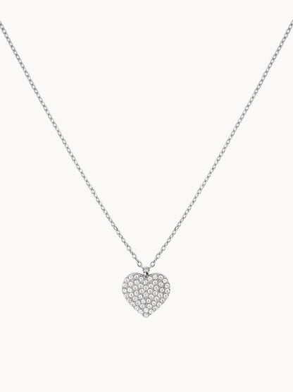Collana Cuore Full Pavé