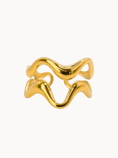 Anello Double Wave