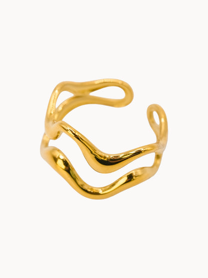 Anello Double Wave