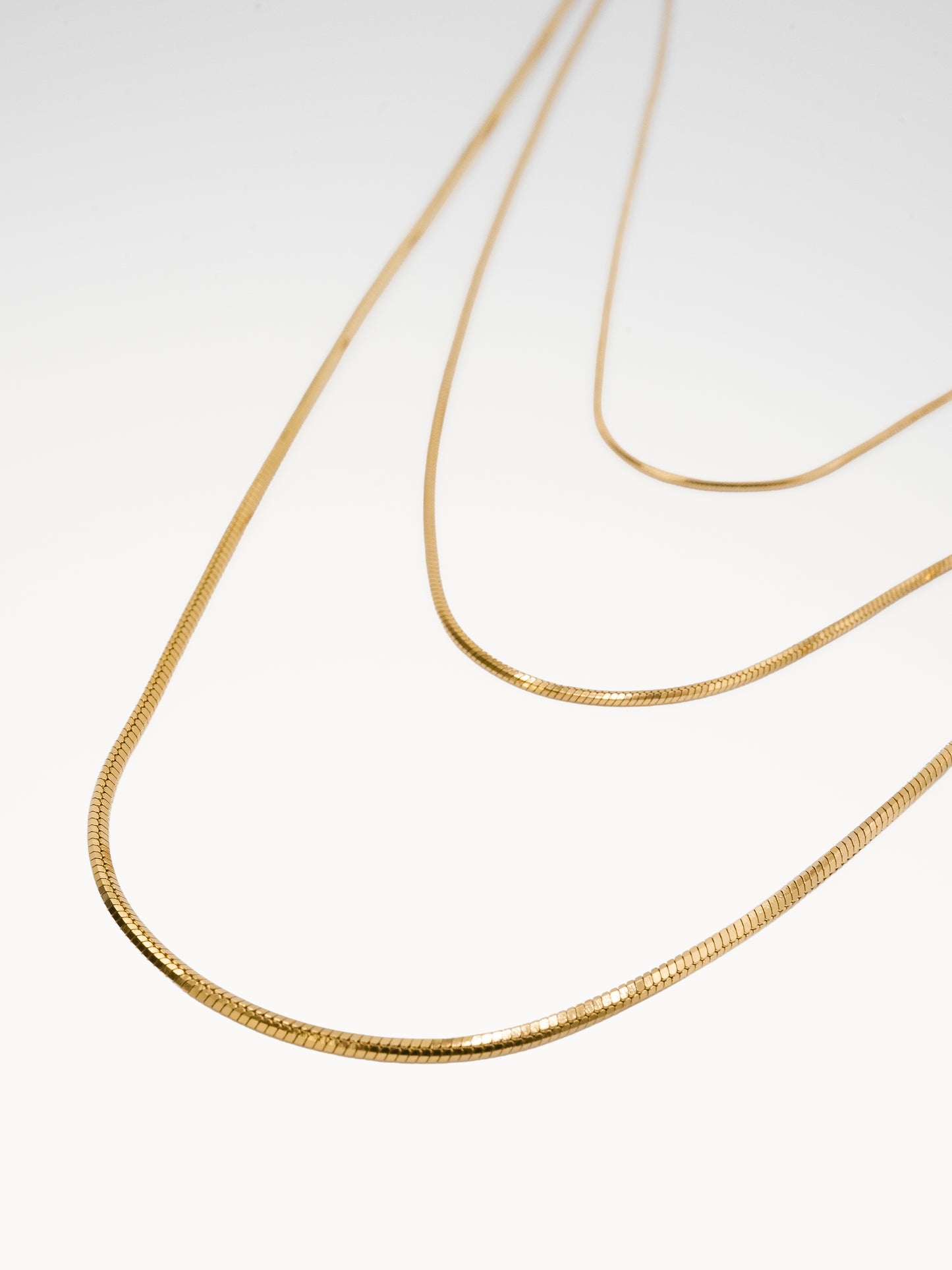 Collana Triple Snake Ottagonale