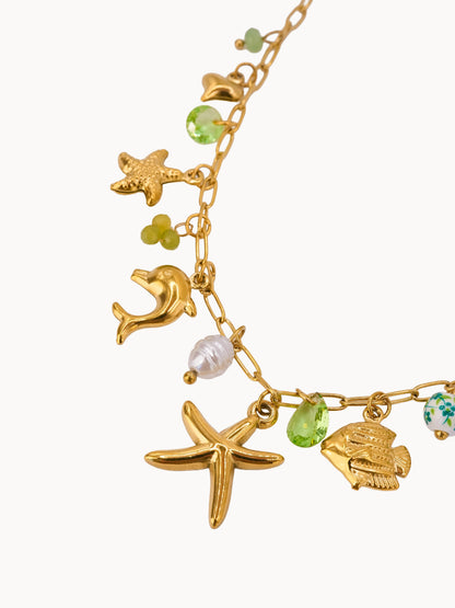 Collana Sea Charms - Verde