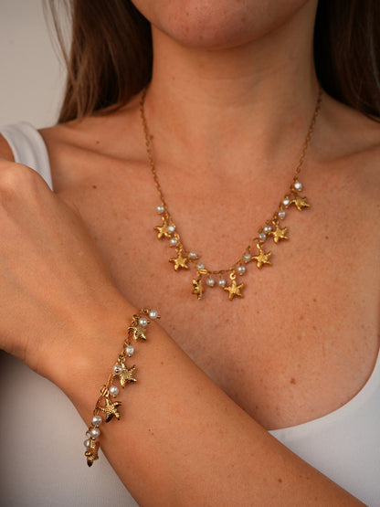 Bracciale Starfish & Pearls
