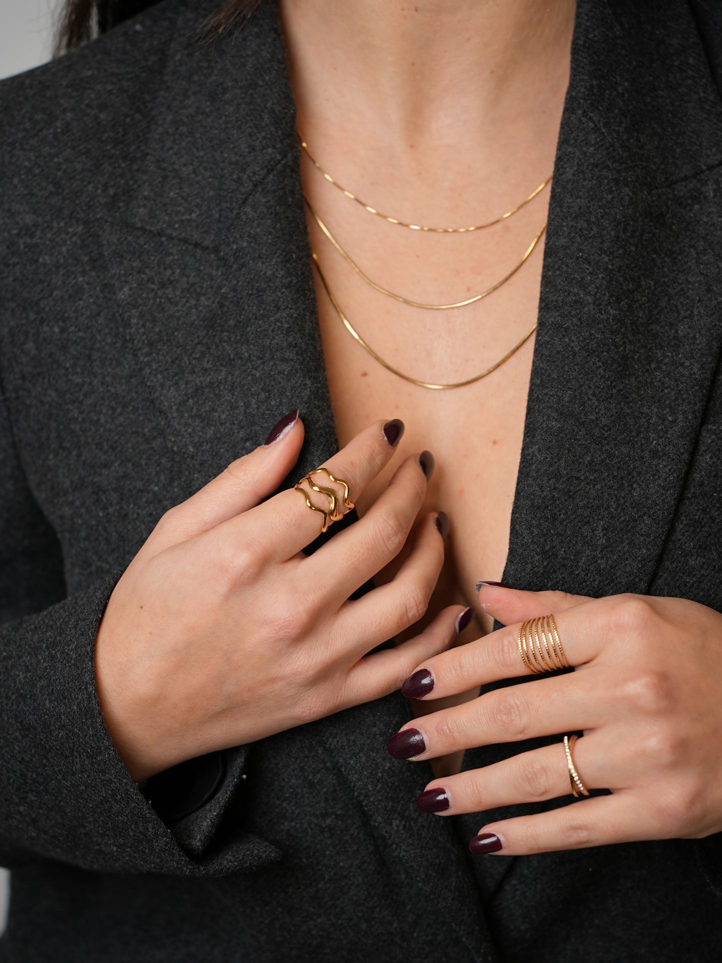 Anello Triple Wave