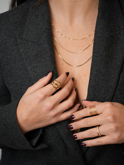Anello Triple Wave