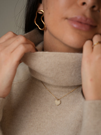 Collana Cuore Full Pavé