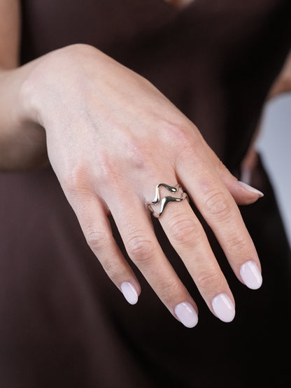 Anello Double Wave