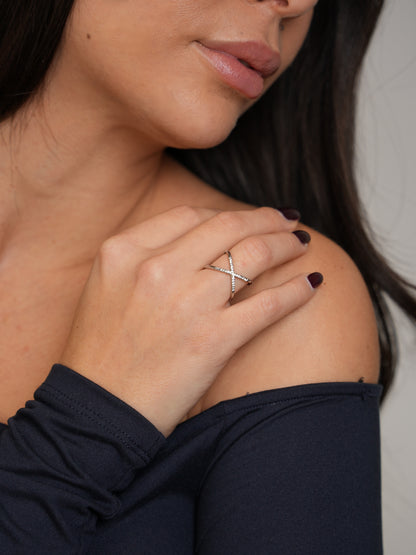 Anello Infinity Cross