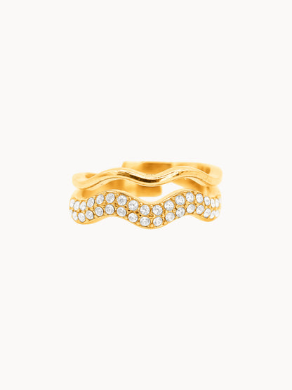Anello da Mignolo Wave