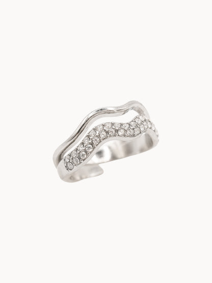 Anello da Mignolo Wave